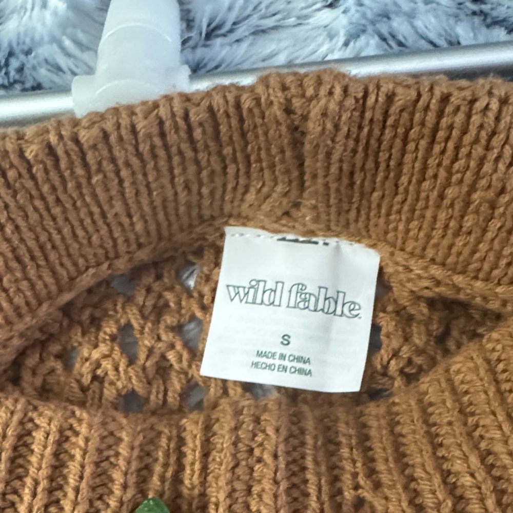 Wild Fable Brown High Waist Crochet Shorts - Picture 4 of 6
